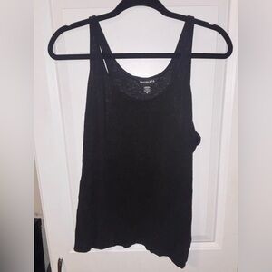 Athleta Black Burnout Tank Top Size Medium Athletic Lightweight Flowy